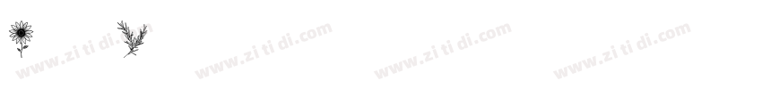 Shoese Flower字体转换